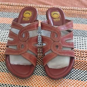 Earth Spirit Maroon Comfort Sandals